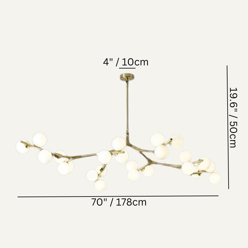 Freyza - Luminara | Modern Elegant Black Chandelier Light Fixture for Home Decor