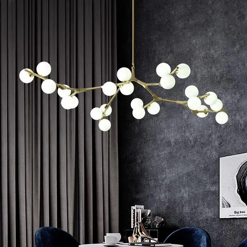 Freyza - Luminara | Modern Elegant Black Chandelier Light Fixture for Home Decor