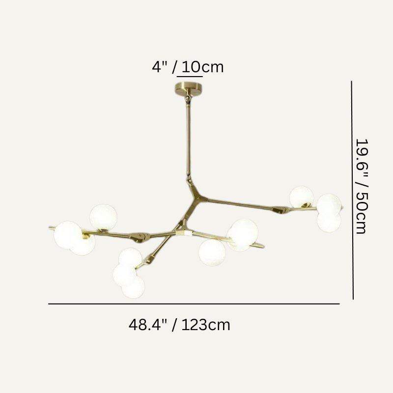 Freyza - Luminara | Modern Elegant Black Chandelier Light Fixture for Home Decor