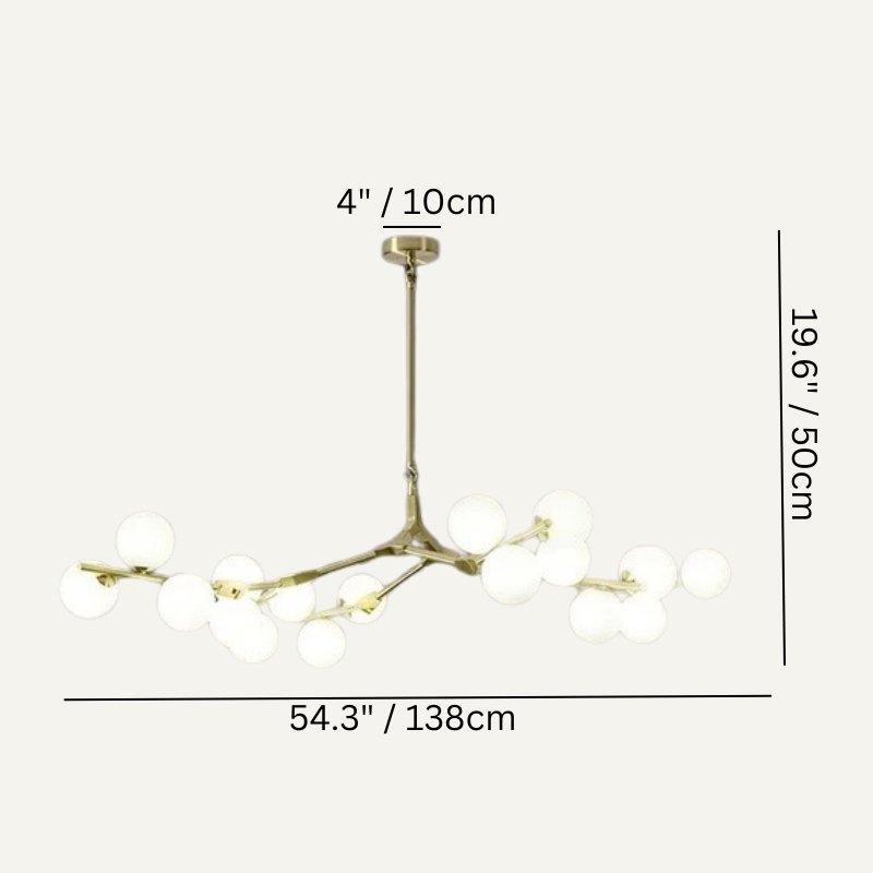 Freyza - Luminara | Modern Elegant Black Chandelier Light Fixture for Home Decor