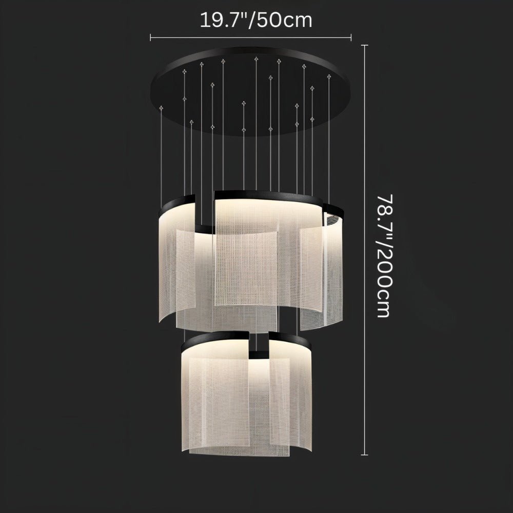 Freyza - Luminara | Modern Elegant Black and Gold Chandelier Light Fixture
