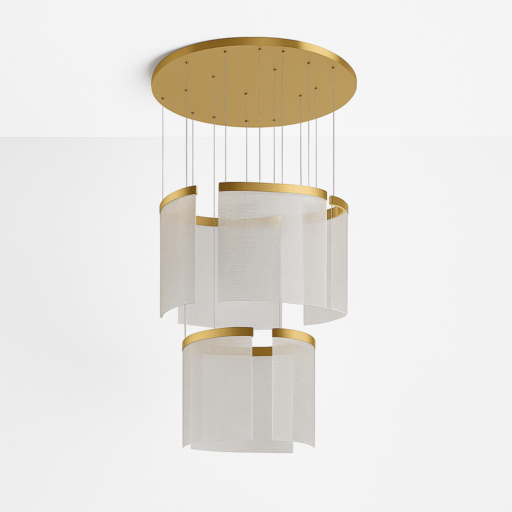 Freyza - Luminara | Modern Elegant Black and Gold Chandelier Light Fixture