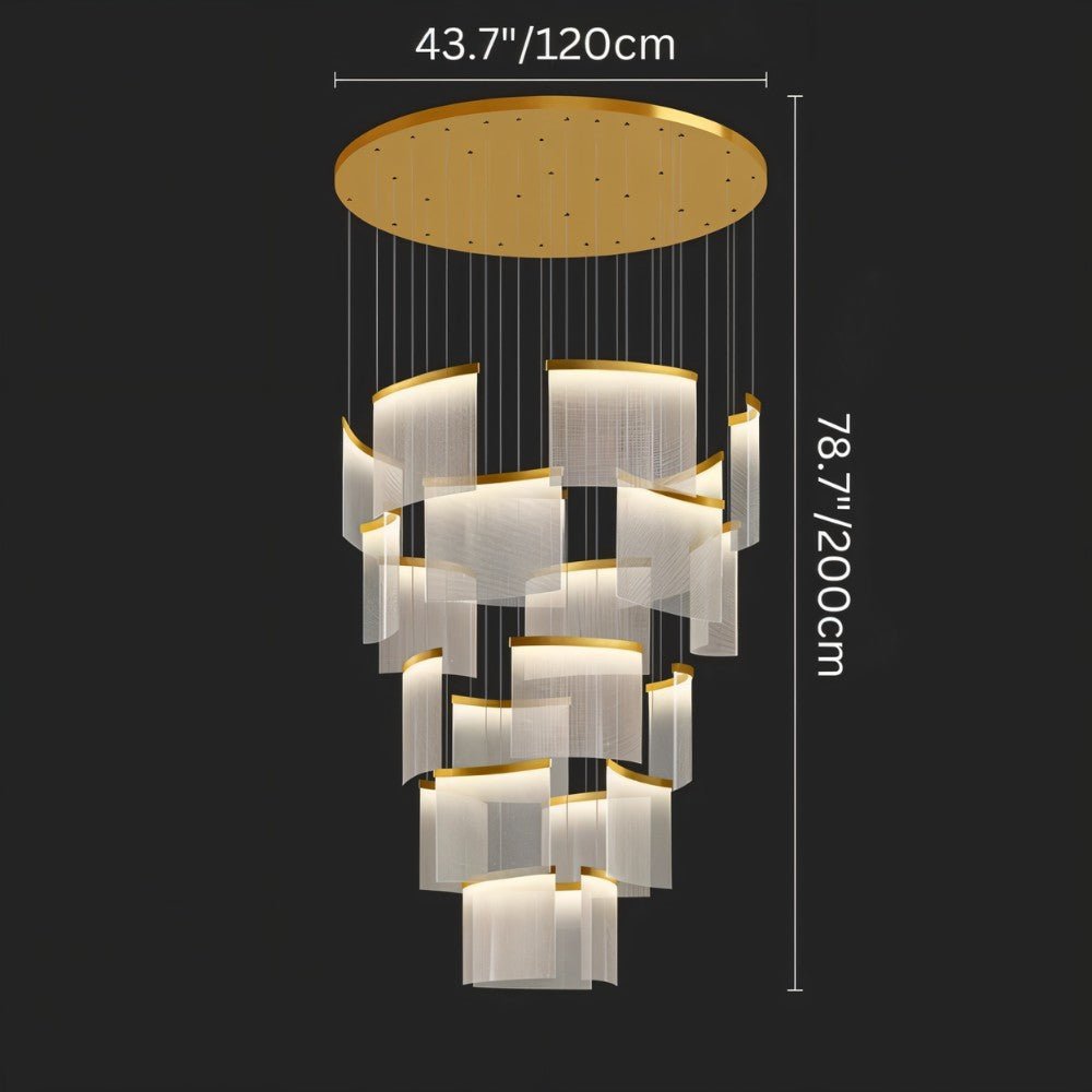 Freyza - Luminara | Modern Elegant Black and Gold Chandelier Light Fixture