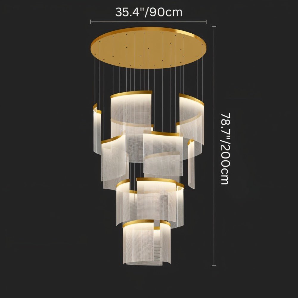 Freyza - Luminara | Modern Elegant Black and Gold Chandelier Light Fixture