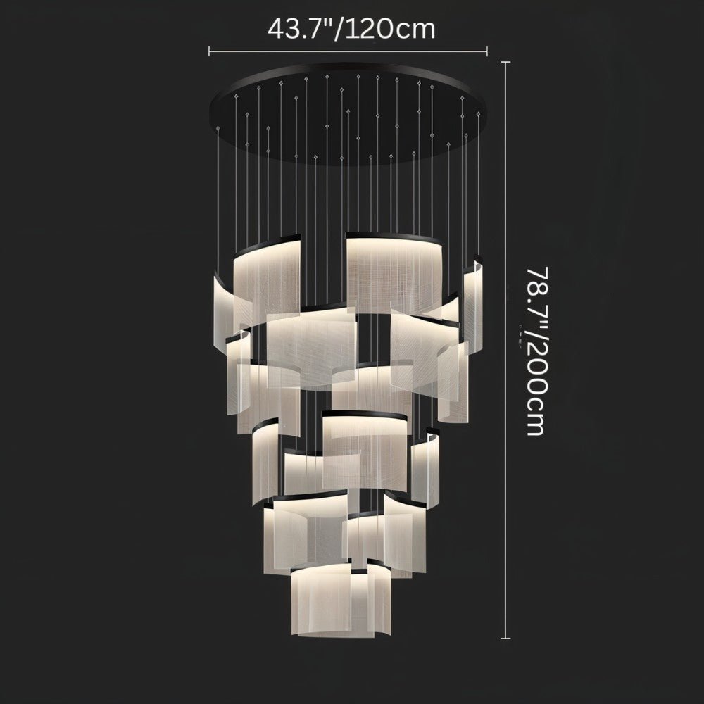 Freyza - Luminara | Modern Elegant Black and Gold Chandelier Light Fixture