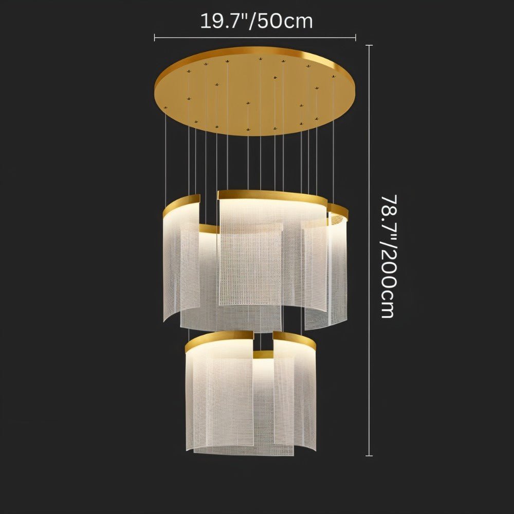 Freyza - Luminara | Modern Elegant Black and Gold Chandelier Light Fixture