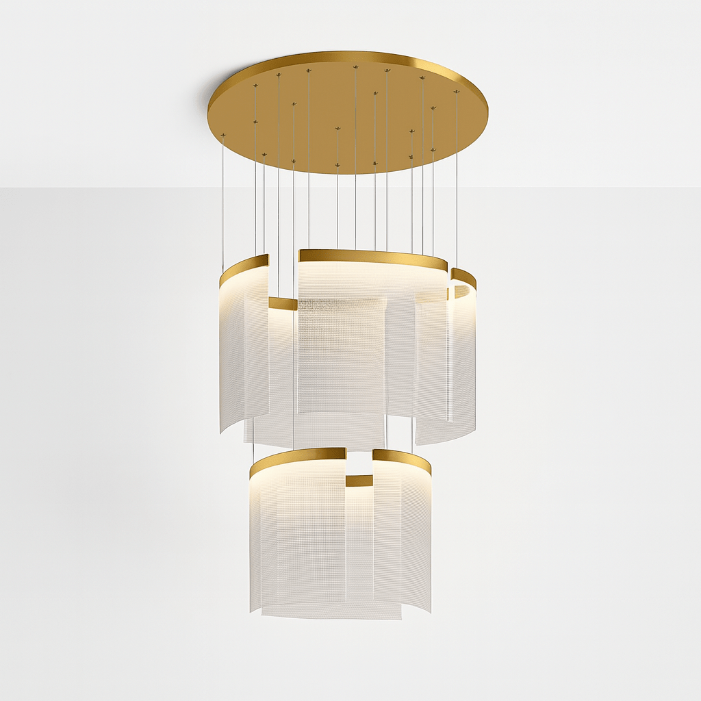 Freyza - Luminara | Modern Elegant Black and Gold Chandelier Light Fixture
