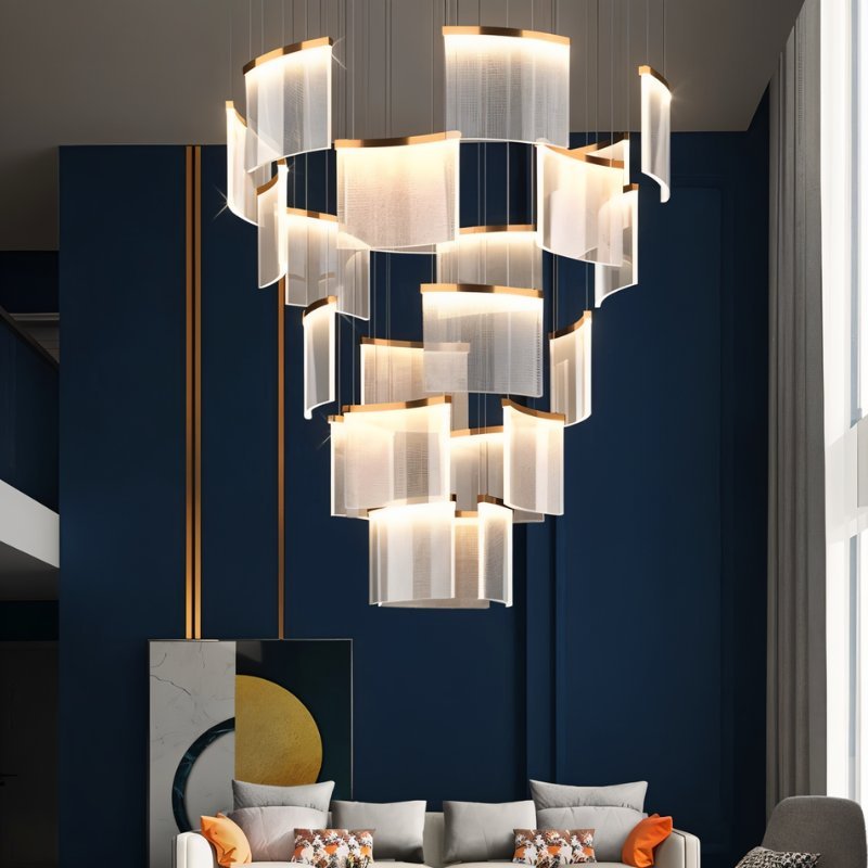 Freyza - Luminara | Modern Elegant Black and Gold Chandelier Light Fixture