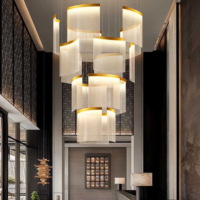 Freyza - Luminara | Modern Elegant Black and Gold Chandelier Light Fixture