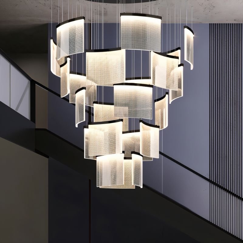 Freyza - Luminara | Modern Elegant Black and Gold Chandelier Light Fixture