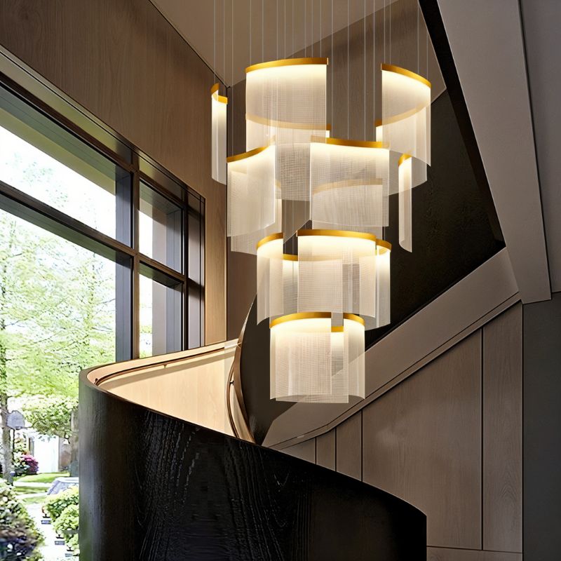 Freyza - Luminara | Modern Elegant Black and Gold Chandelier Light Fixture