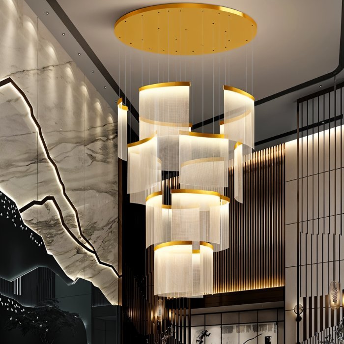 Freyza - Luminara | Modern Elegant Black and Gold Chandelier Light Fixture