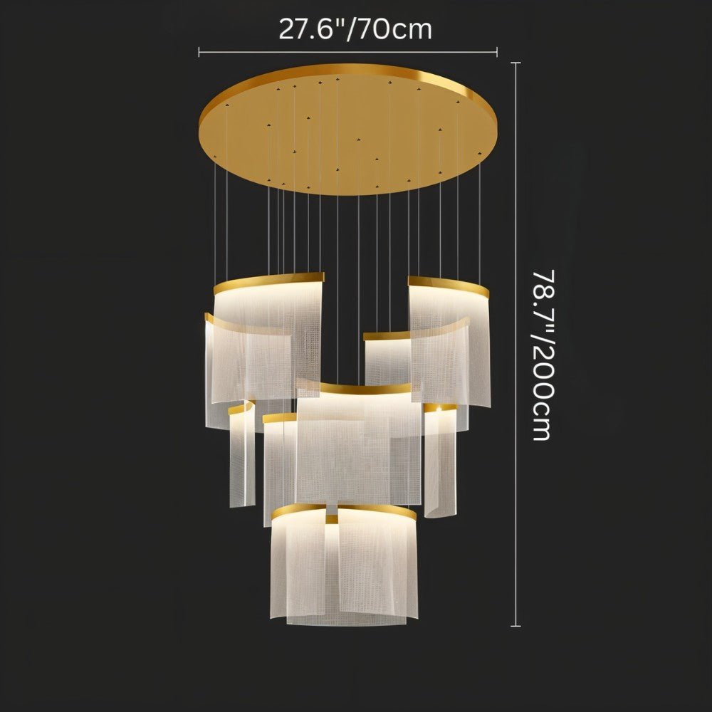 Freyza - Luminara | Modern Elegant Black and Gold Chandelier Light Fixture