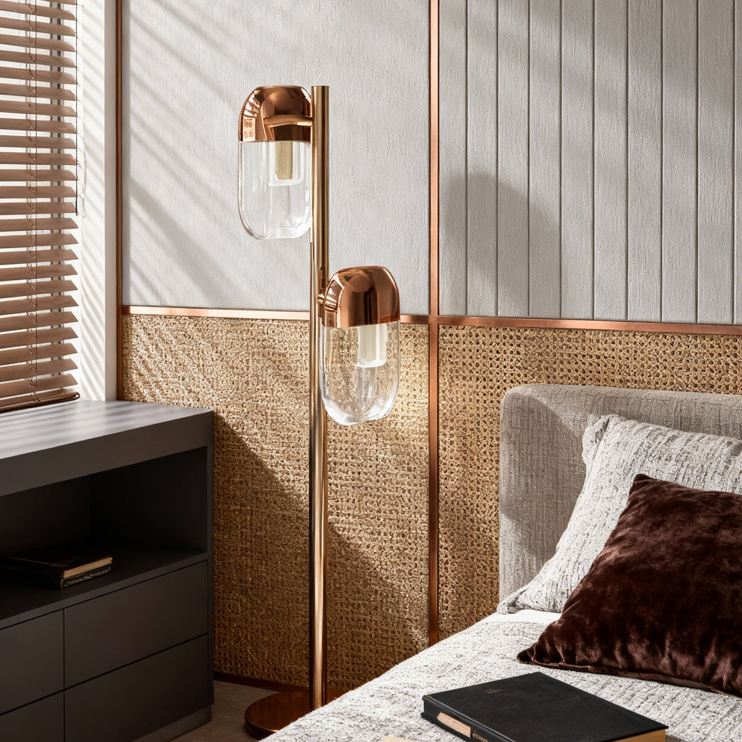 Luminara | Modern Elegant Gold Floor Lamp with Crystal Accents 0