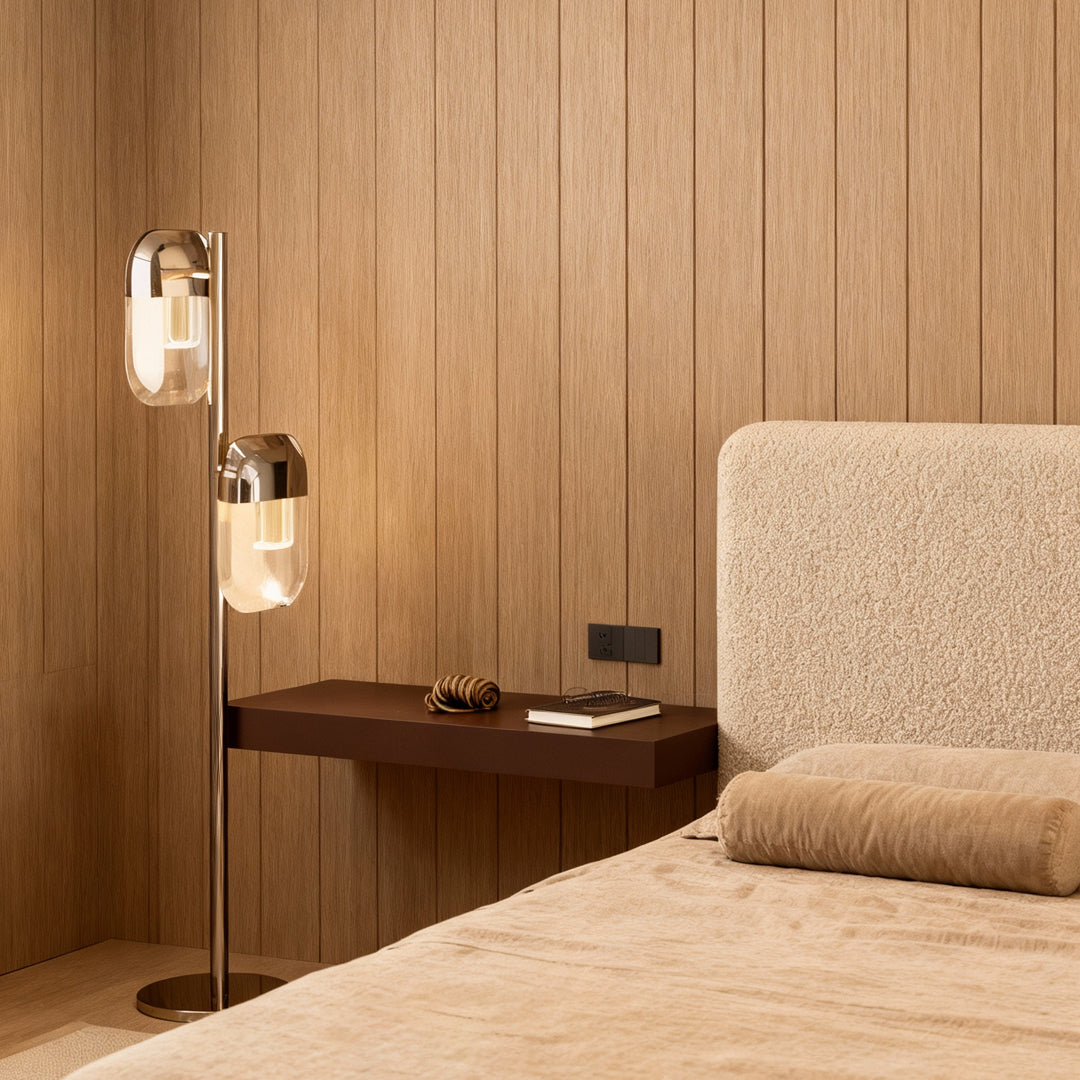Luminara | Modern Elegant Gold Floor Lamp with Crystal Accents 1