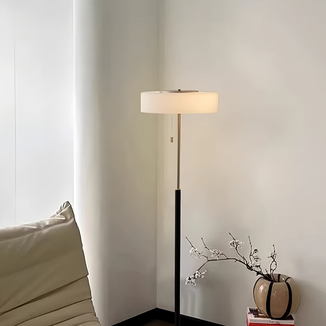 Luminara | Modern Elegant LED Floor Lamp with Frosted Glass Shade 2
