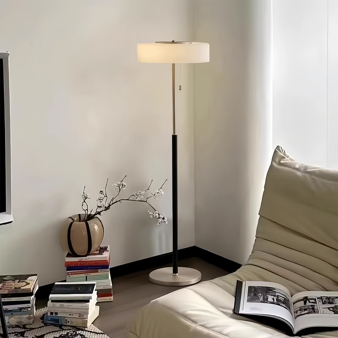 Luminara | Modern Elegant LED Floor Lamp with Frosted Glass Shade 7