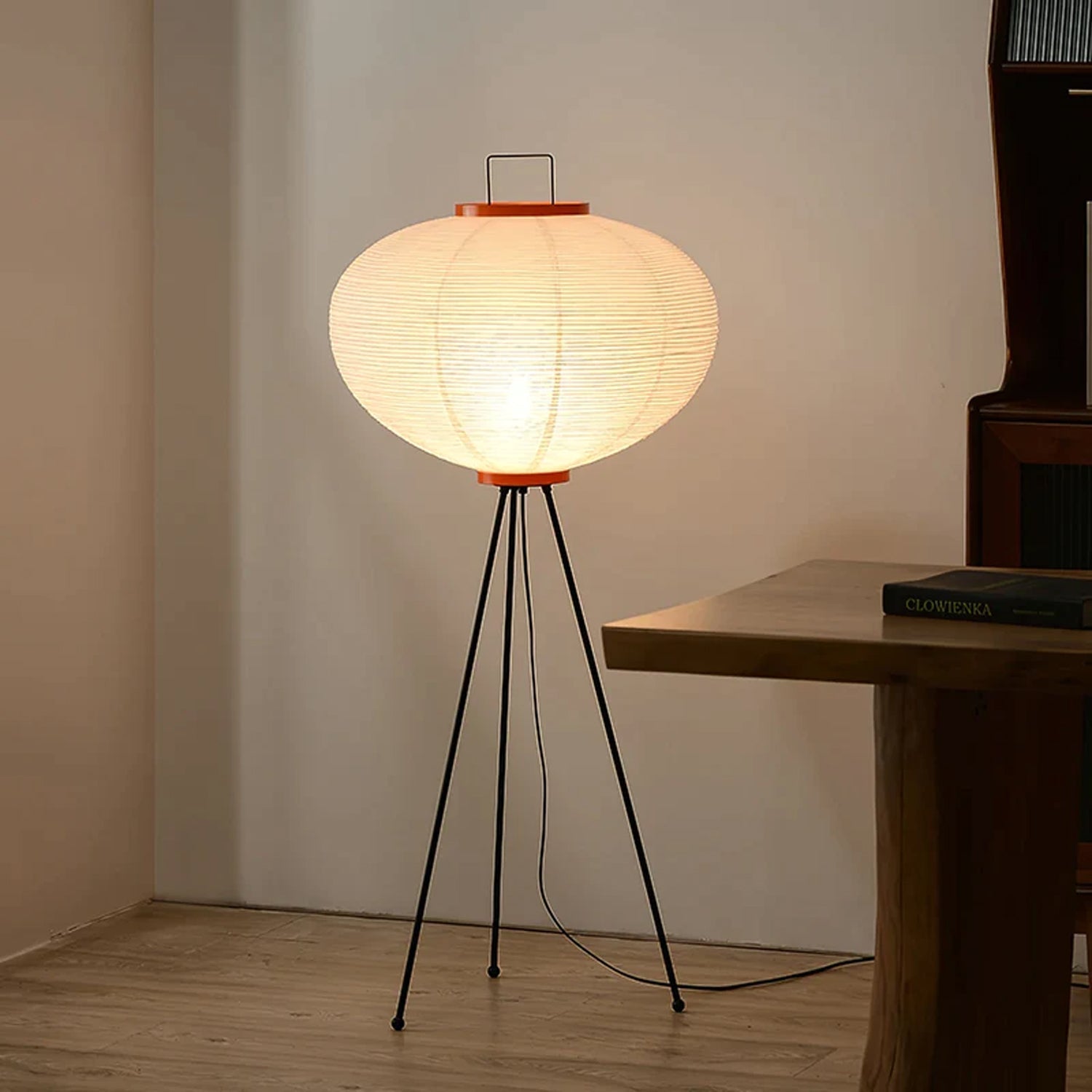 Freyza - Luminara | Modern Elegant Rice Paper Floor Lamp for Living Room