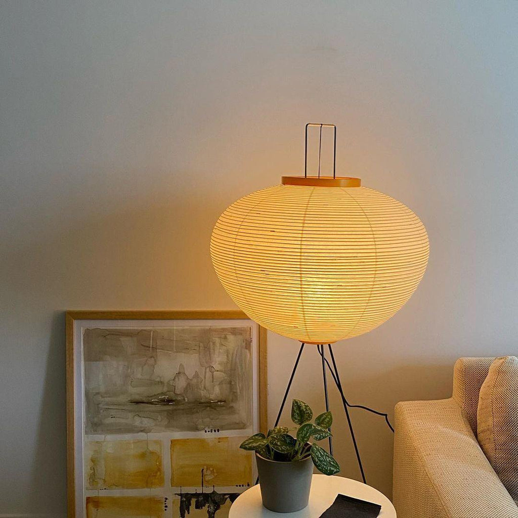 Freyza - Luminara | Modern Elegant Rice Paper Floor Lamp for Living Room