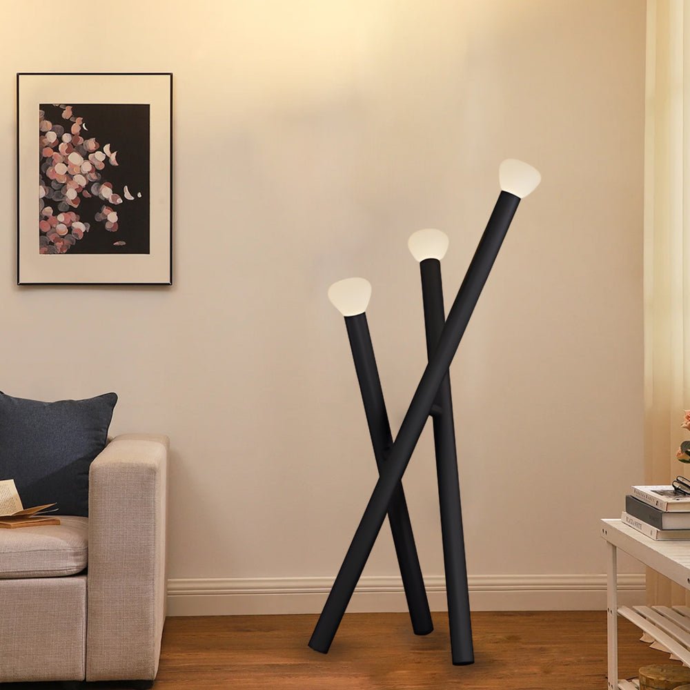 Luminara | Modern Minimalist Black Floor Lamp for Living Room Illumination 0