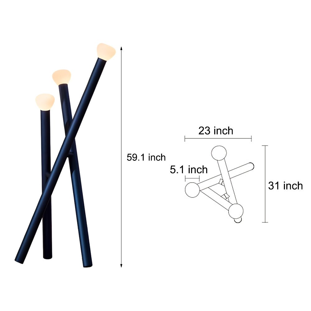Luminara | Modern Minimalist Black Floor Lamp for Living Room Illumination 5