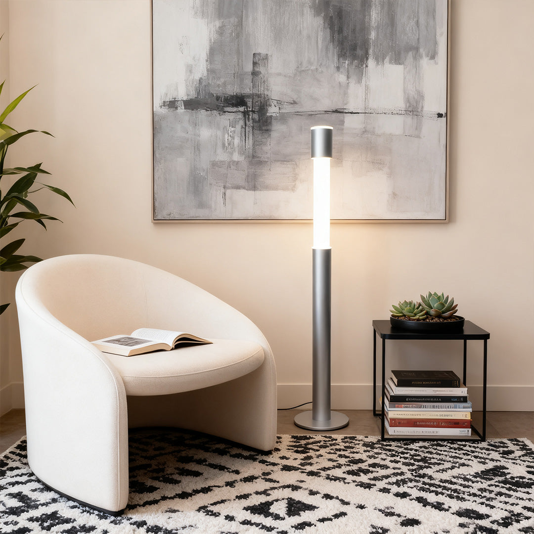 Luminara | Modern Minimalist Gray Italian Floor Lamp for Living Room 6