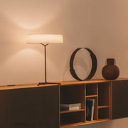 Luminara | Modern Sleek Aluminum Bedside Table Lamp with Fabric Shade 5