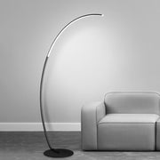 Luminara | Modern Sleek Black Arc Floor Lamp with Remote Control 0