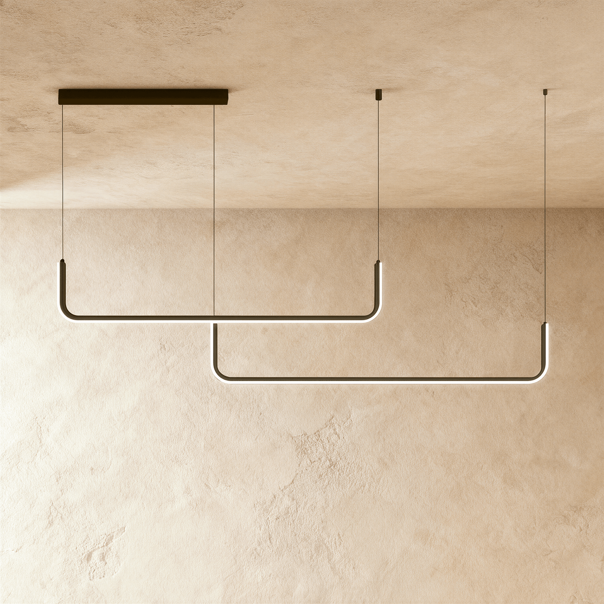 Freyza - Luminara | Sleek Modern Linear LED Dining Room Chandelier Light