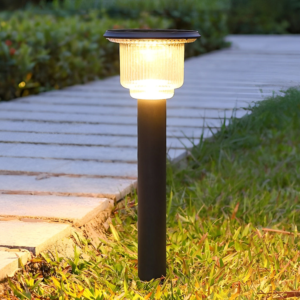 Luminara | Sleek Modern Matte Black Solar LED Pathway Lights 0
