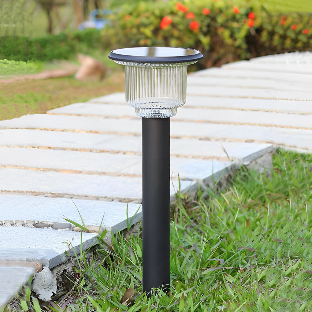 Luminara | Sleek Modern Matte Black Solar LED Pathway Lights 2