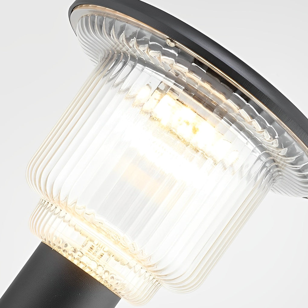 Luminara | Sleek Modern Matte Black Solar LED Pathway Lights 6