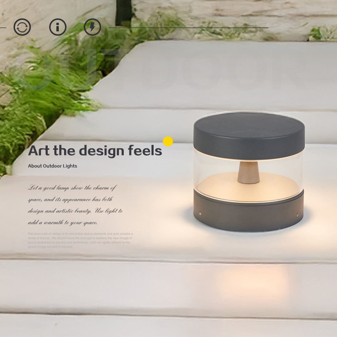 Luminara | Sleek Modern Outdoor Pathway Bollard Light Fixture 8