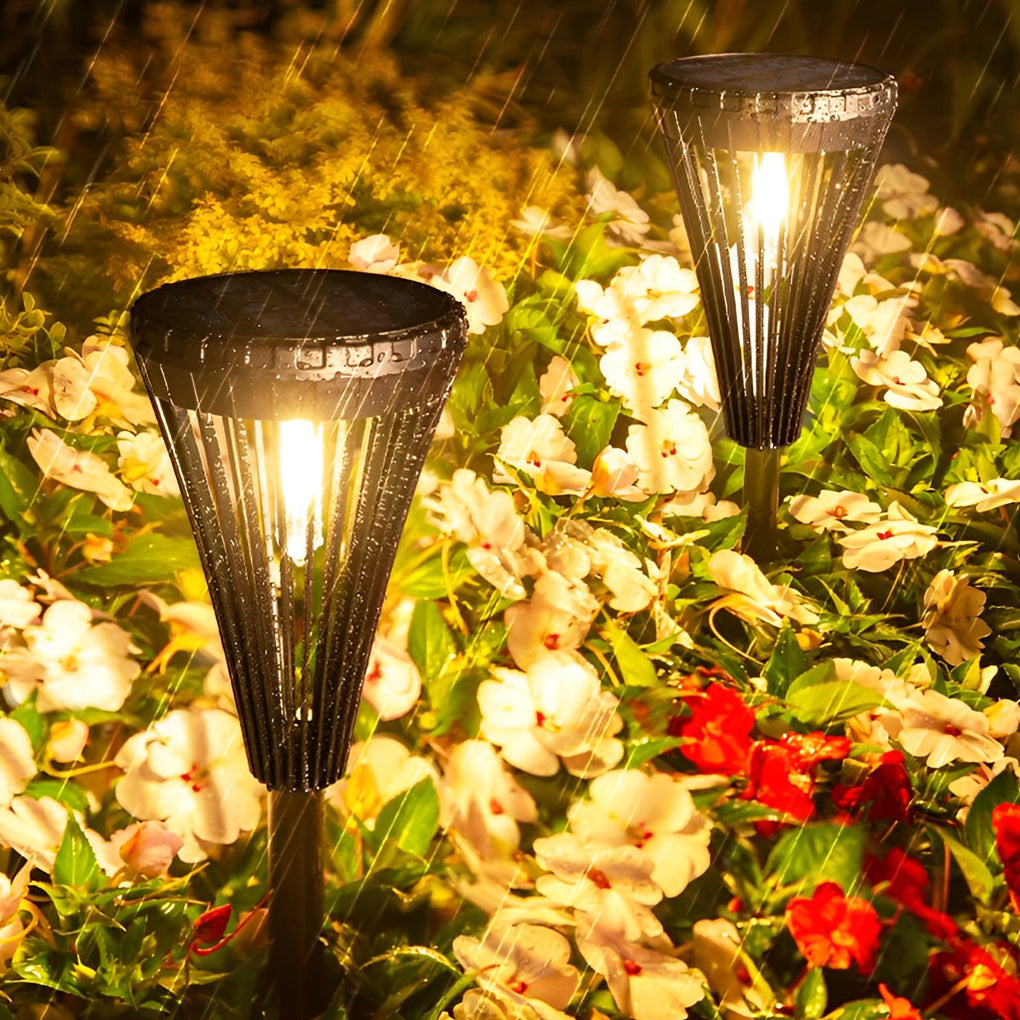 Luminara | Sleek Modern Solar Pathway Lights for Outdoor Garden Illumination 0