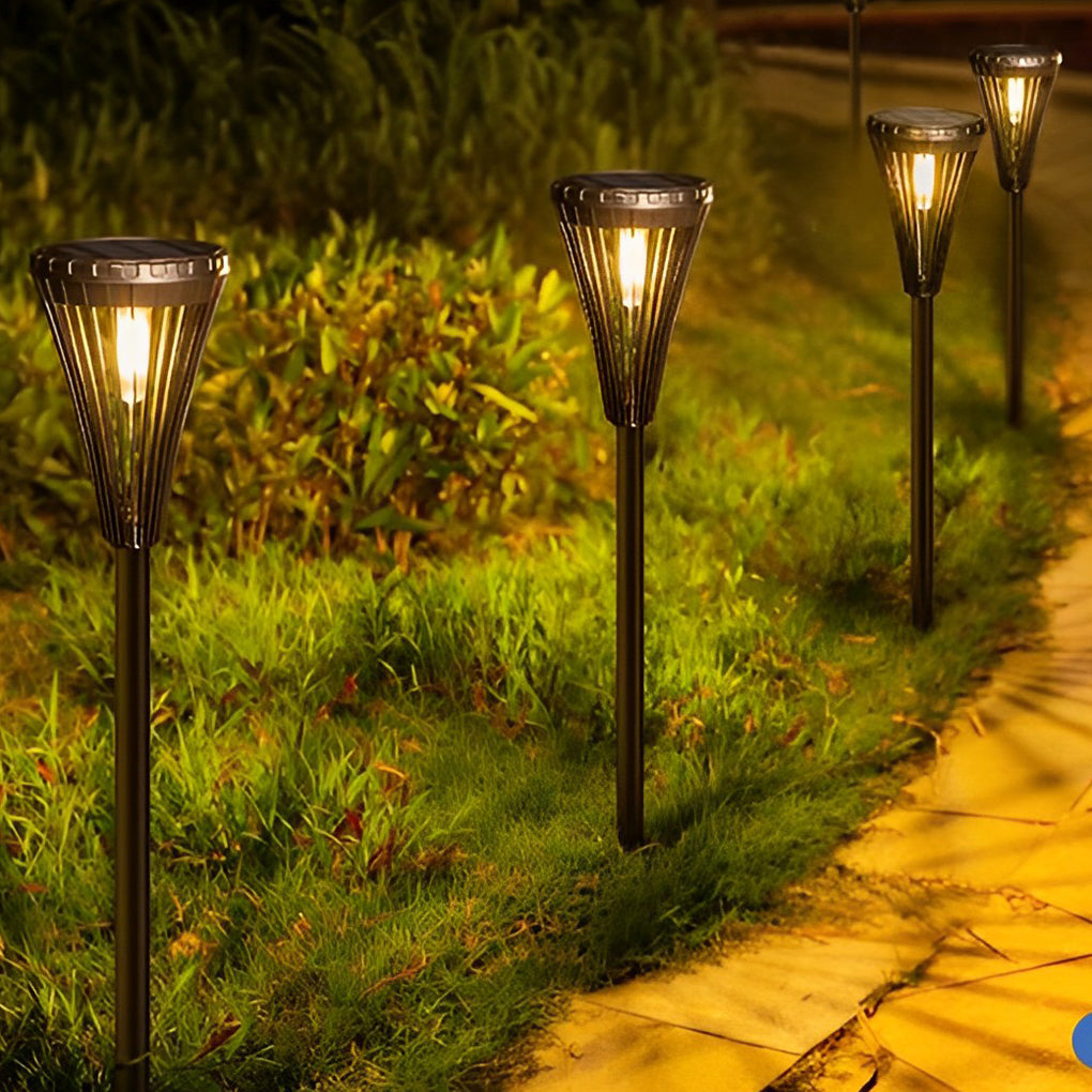 Luminara | Sleek Modern Solar Pathway Lights for Outdoor Garden Illumination 1