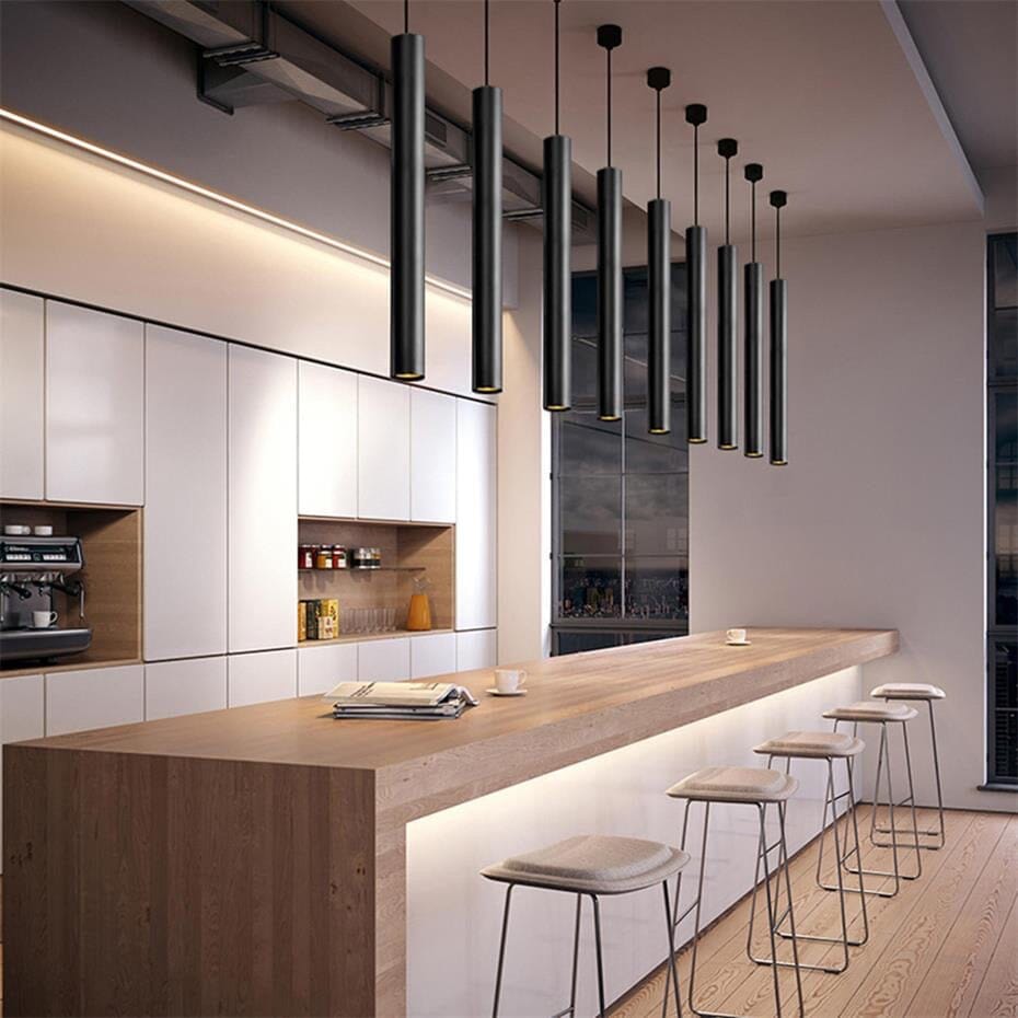 Freyza - Luminara | Stylish Black Pendant Light for Kitchen Island Lighting