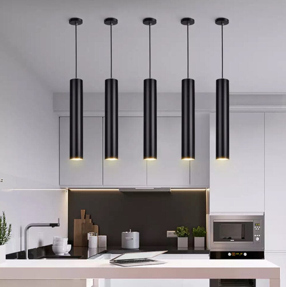 Freyza - Luminara | Stylish Black Pendant Light for Kitchen Island Lighting