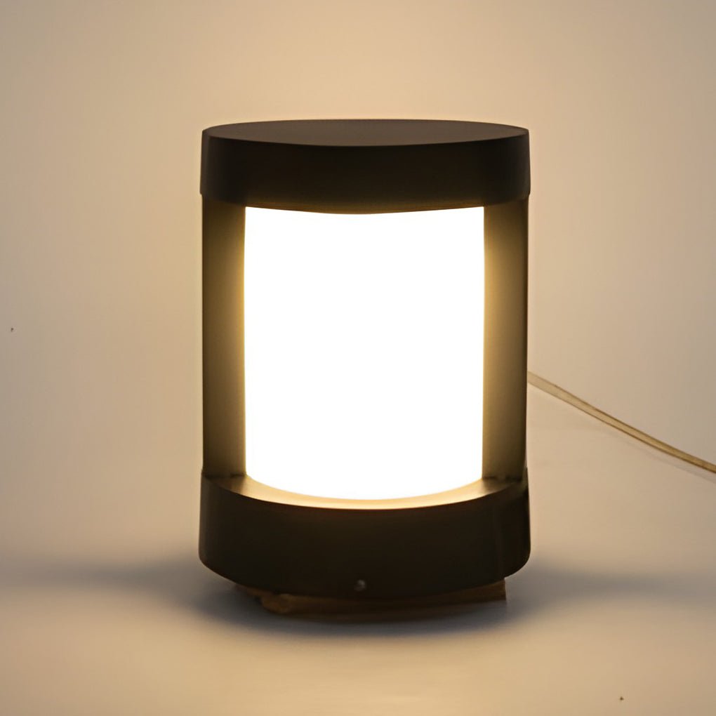 Luminara | Stylish Durable Black Cylindrical LED Pathway Lights 4