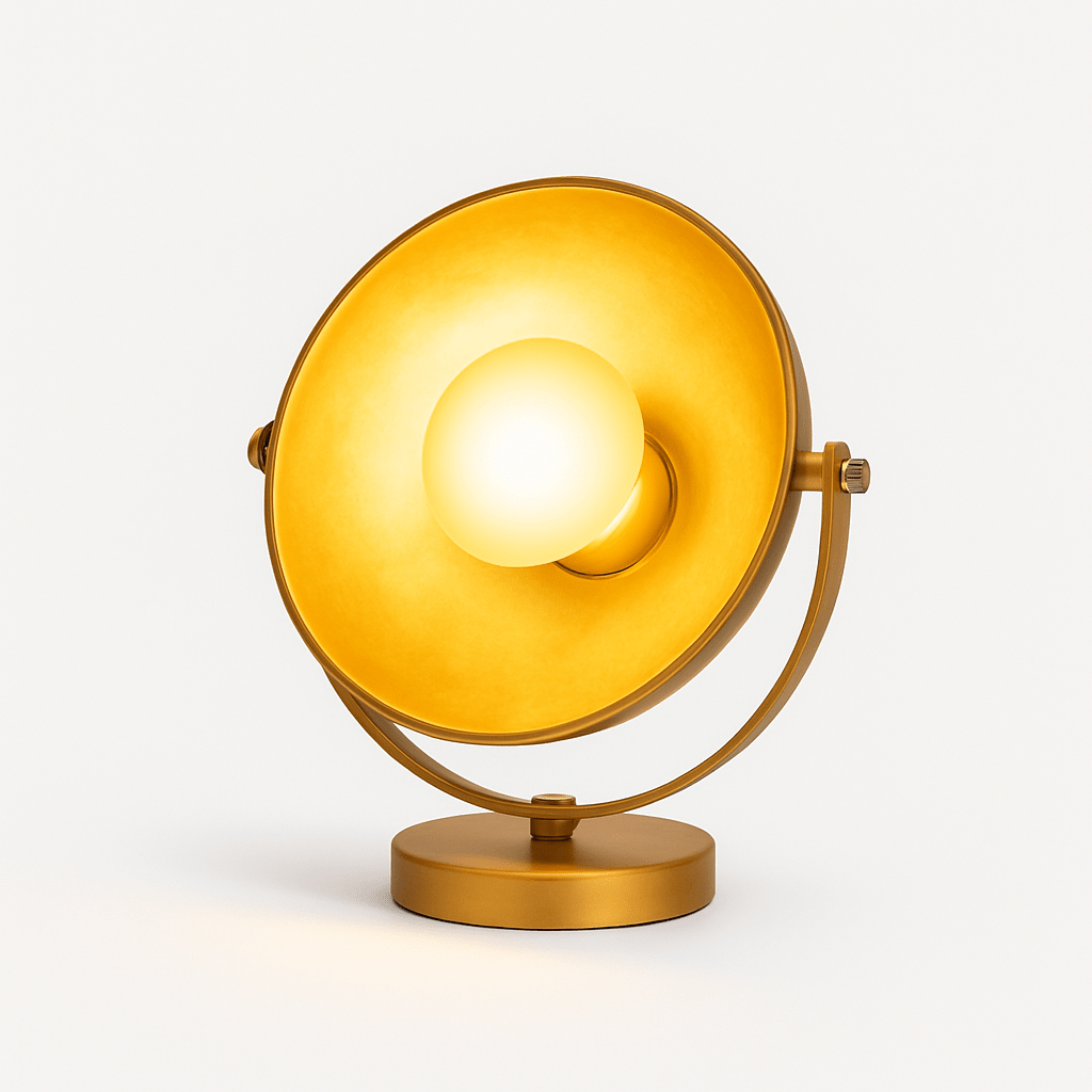 Luminara | Stylish Metallic Dome Table Lamp for Bedside or Desk Use 1