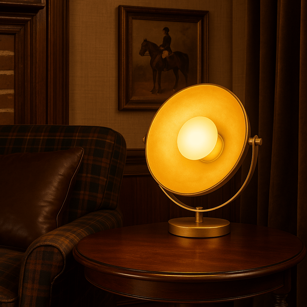 Luminara | Stylish Metallic Dome Table Lamp for Bedside or Desk Use 2