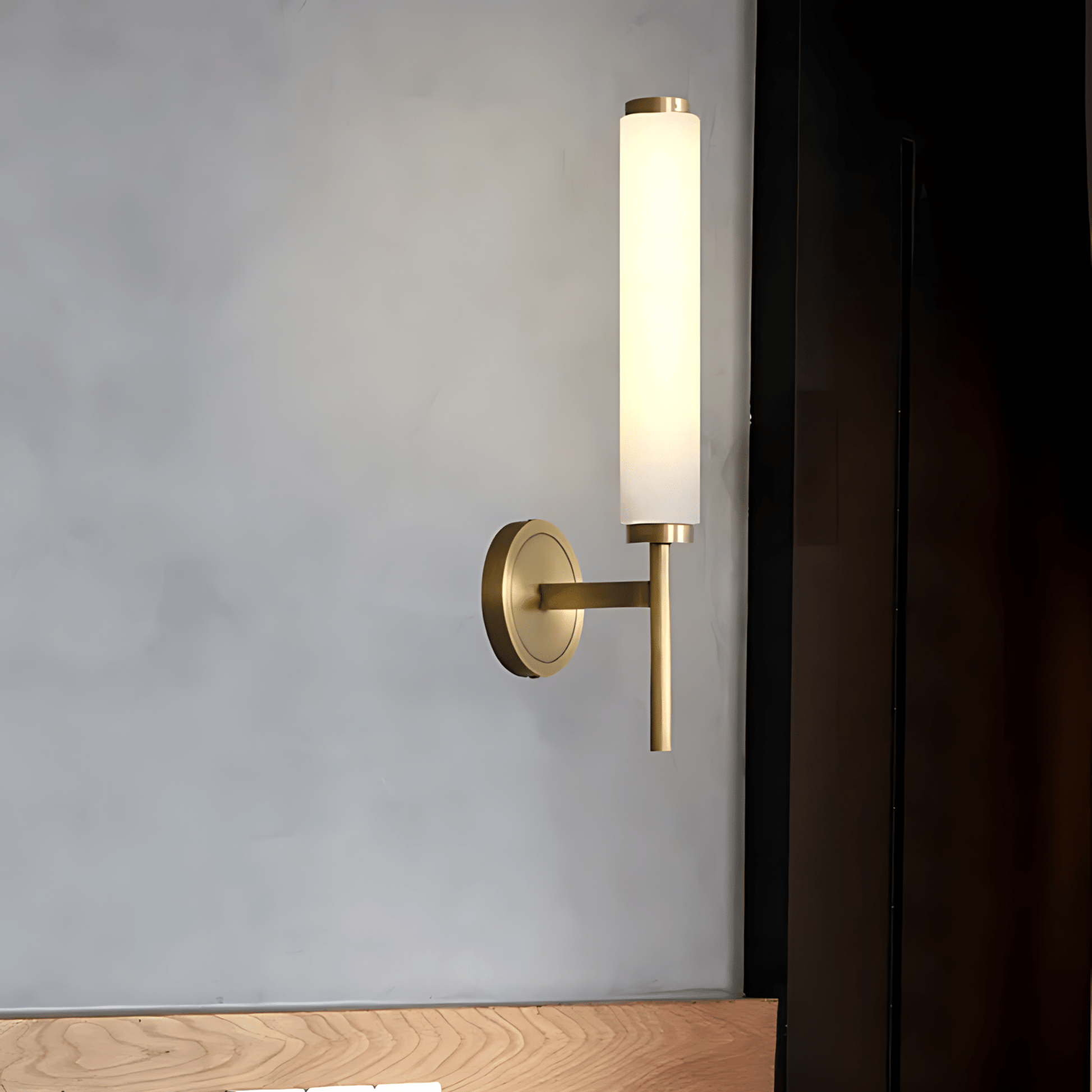 Luminara | Stylish Minimalist Brass Wall Light Sconce for Elegant Spaces 2