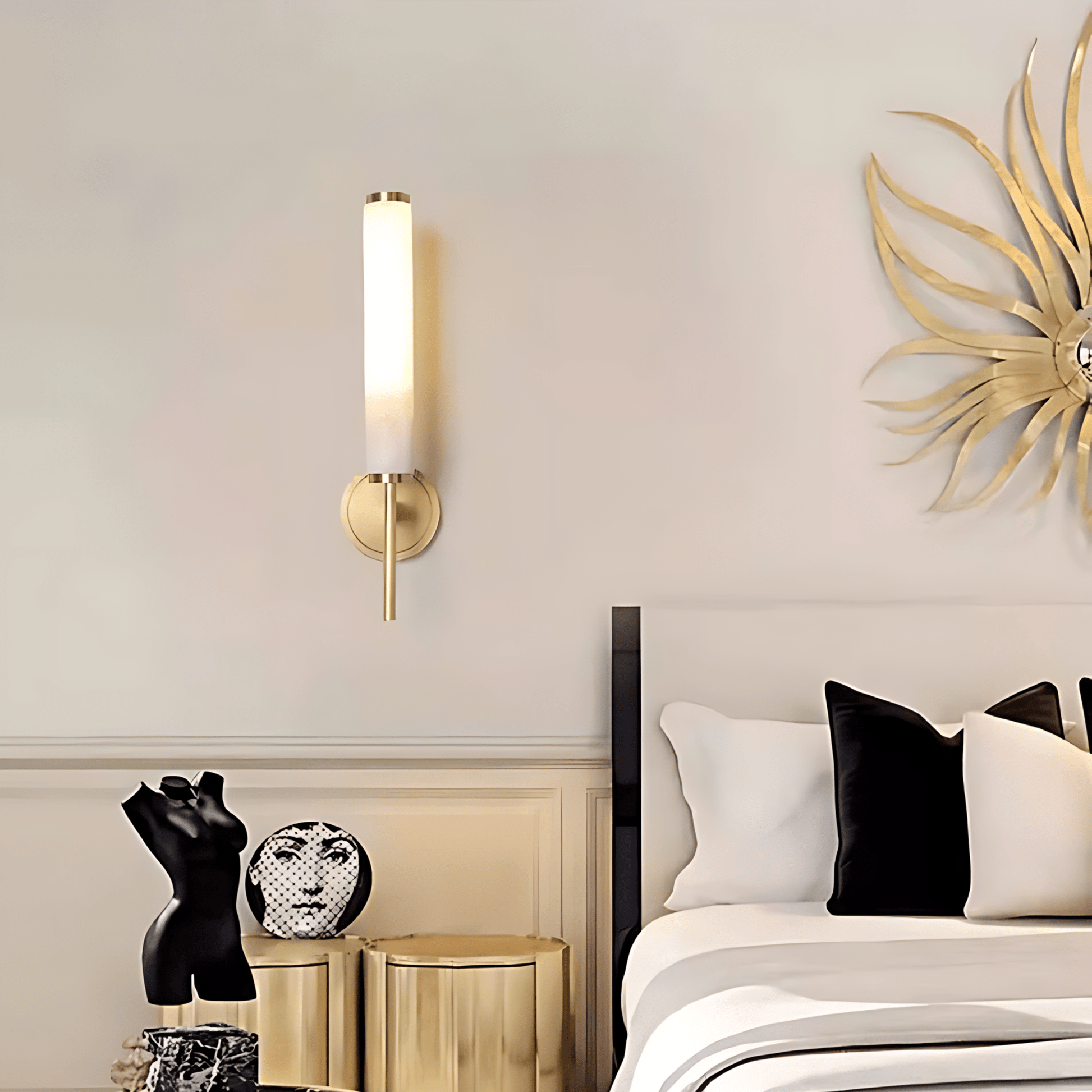 Luminara | Stylish Minimalist Brass Wall Light Sconce for Elegant Spaces 3