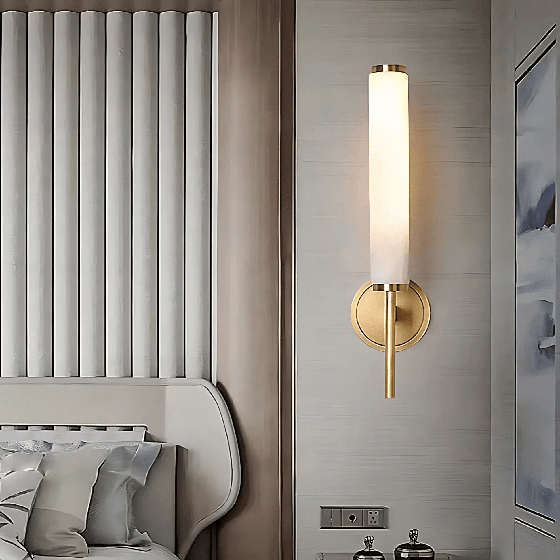 Luminara | Stylish Minimalist Brass Wall Light Sconce for Elegant Spaces 5