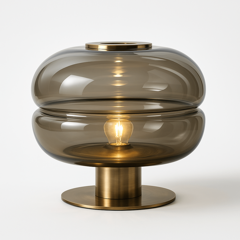 Luminara | Stylish Minimalist Glass Table Lamp for Bedroom & Living Room 1