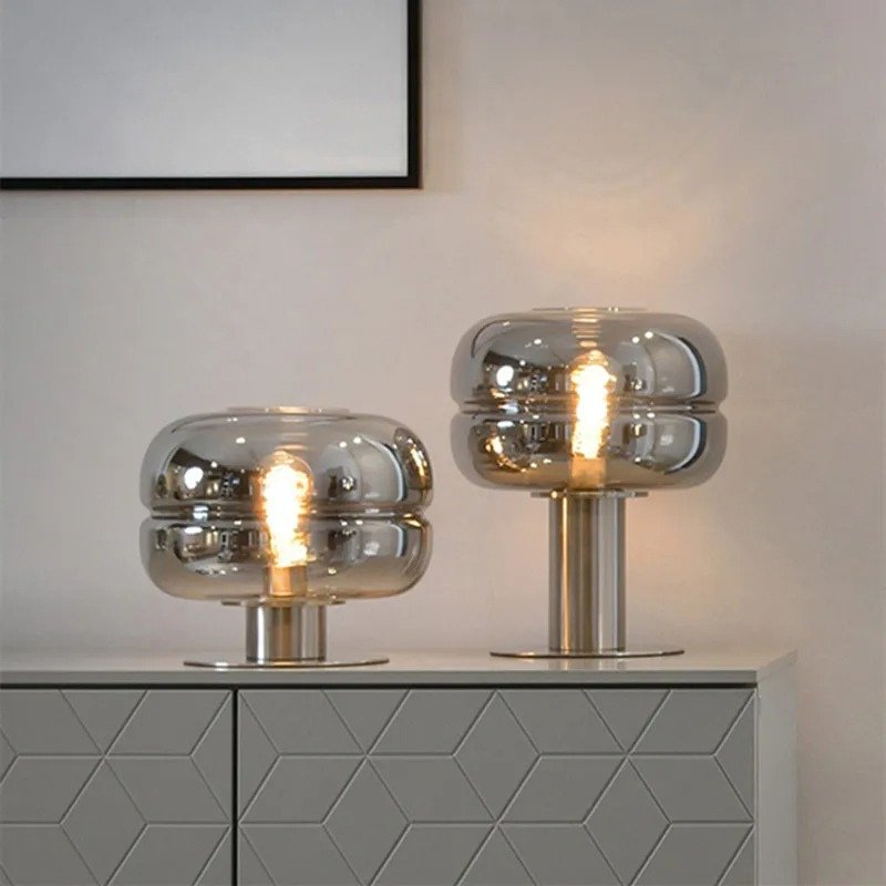 Luminara | Stylish Minimalist Glass Table Lamp for Bedroom & Living Room 3