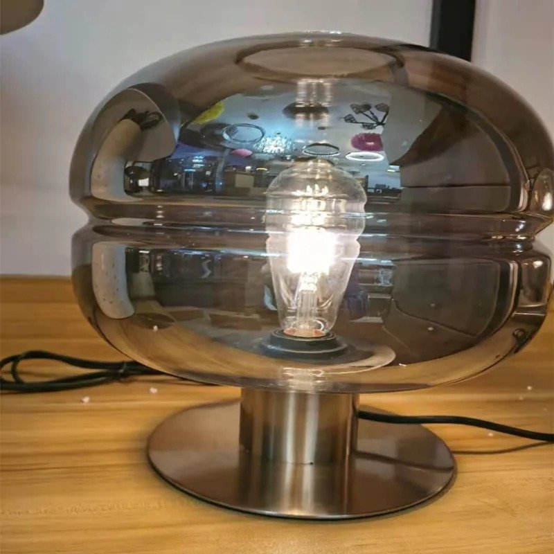 Luminara | Stylish Minimalist Glass Table Lamp for Bedroom & Living Room 4