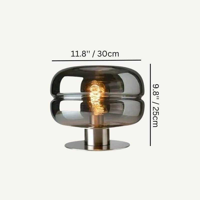 Luminara | Stylish Minimalist Glass Table Lamp for Bedroom & Living Room 7
