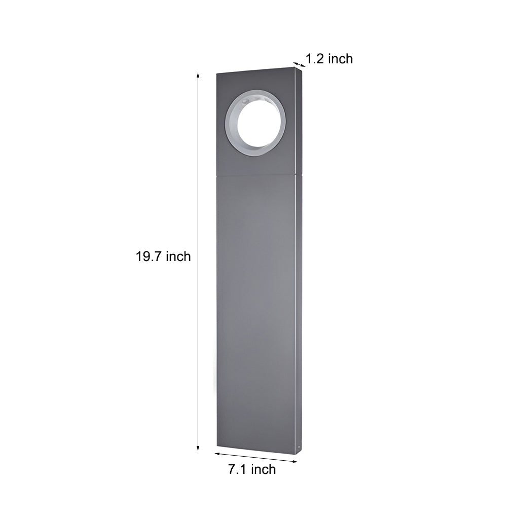 Luminara | Stylish Modern Aluminum Outdoor Pathway Bollard Light 6