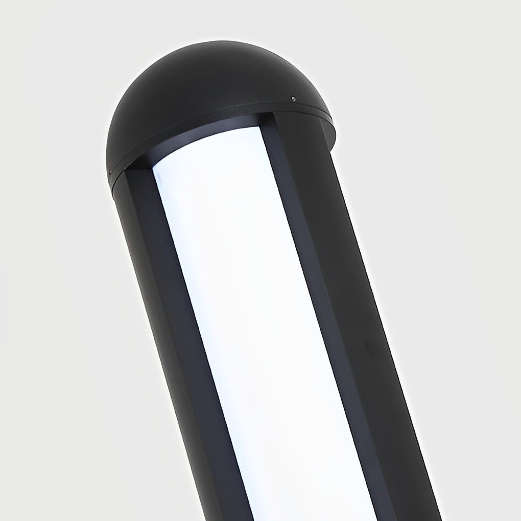 Luminara | Stylish Modern Black Outdoor LED Garden Bollard Light Fixture 7
