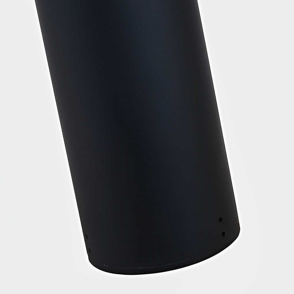 Luminara | Stylish Modern Black Outdoor LED Garden Bollard Light Fixture 8
